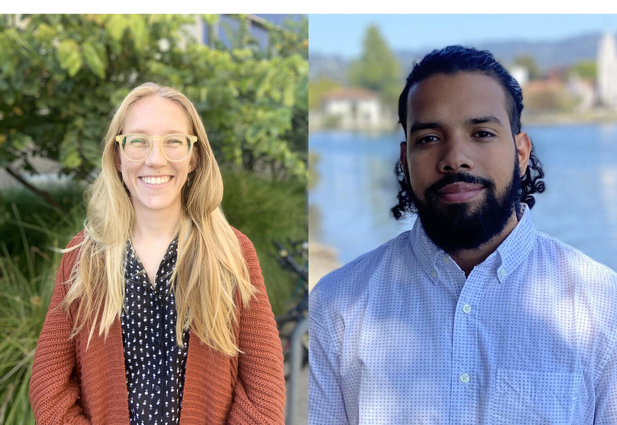 Lindsey Deringer and Jefferson Ortega, graduate students, recipients of the 2025 Bob Levenson Research Award.